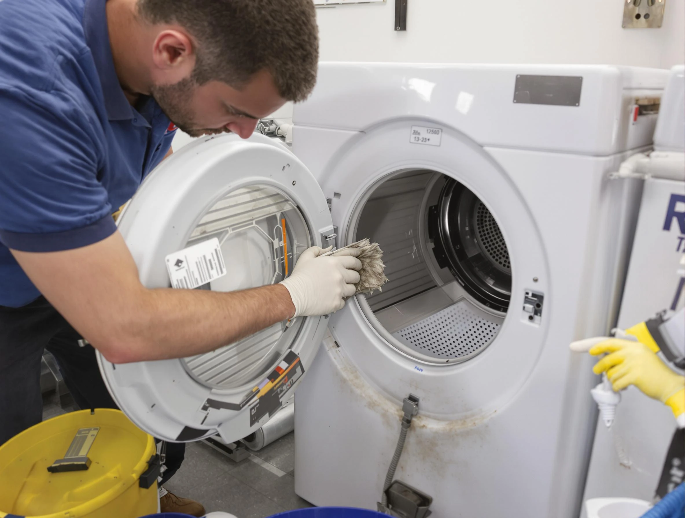 Loveland Dryer Vent Cleaning specialist performing detailed lint trap cleaning service in Loveland