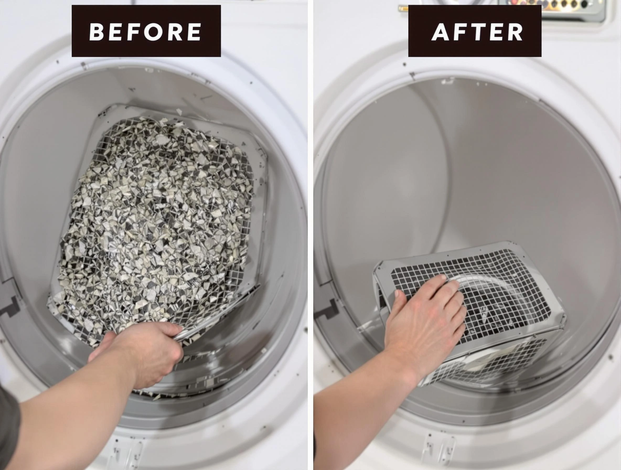 Professional lint trap cleaning by Loveland Dryer Vent Cleaning in Loveland