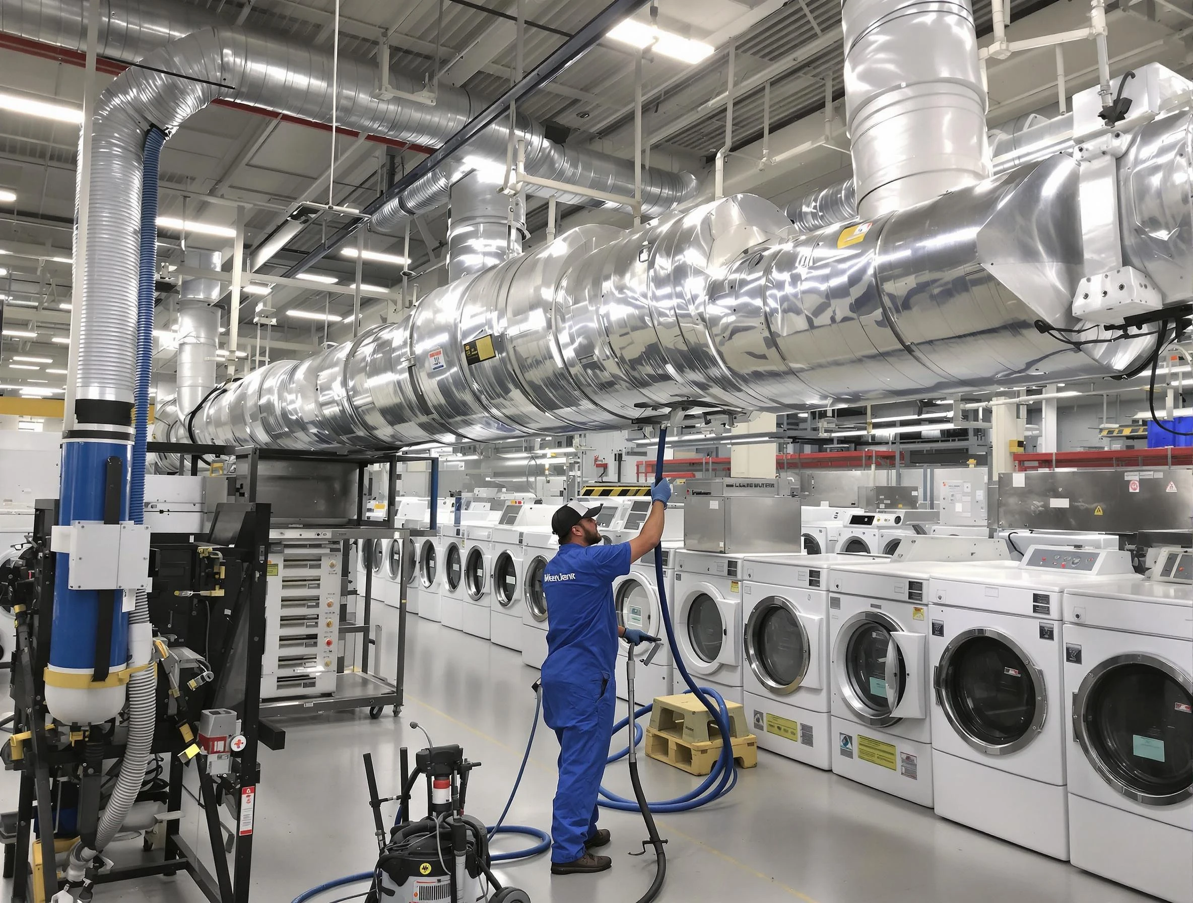 Loveland Dryer Vent Cleaning team performing heavy-duty industrial dryer vent cleaning in Loveland